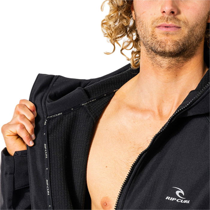 2024 Rip Curl Anti Series Hooded Changing Robe / Poncho CTWBA9 - Black